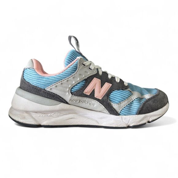 New Balance X-90 Reconstructed Women’s 7.5 Blue Pink “Summer Sky” Sneakers - Picture 8 of 12